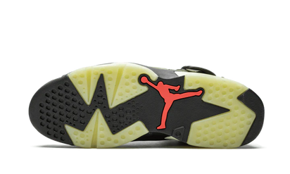 100% Oryginalne Air Jordan 6 Travis Scott Medium Olive - widok z tyłu - 1999.00 PLN