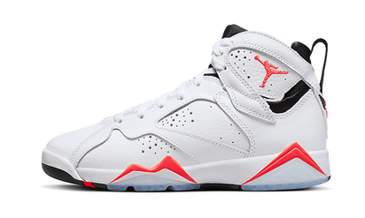 Air Jordan Air Jordan 7 Retro White Infrared czarno-czerwony - widok główny z boku | Saturaise.com
