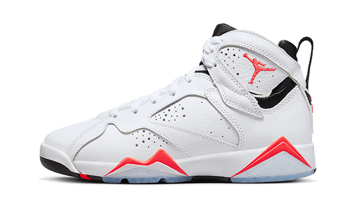 Air Jordan Air Jordan 7 Retro White Infrared czarno-czerwony - widok główny z boku | Saturaise.com
