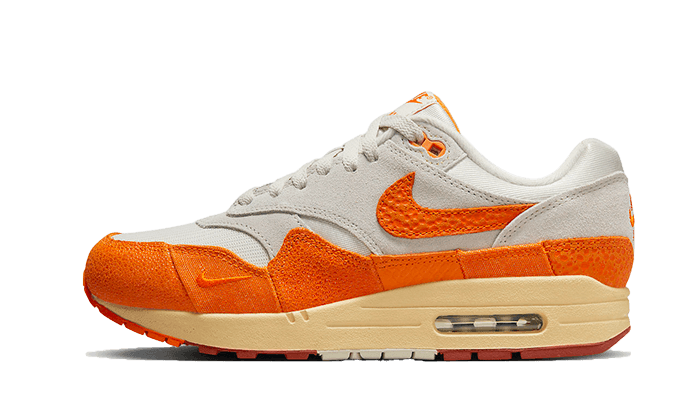 Nike Air Max 1 Magma Orange biały-szary - widok główny z boku | Saturaise.com