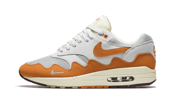 Yeezy Air Max 1 Patta Monarch (Special Box + Bracelet) biały-srebrny - widok główny z boku | Saturaise.com