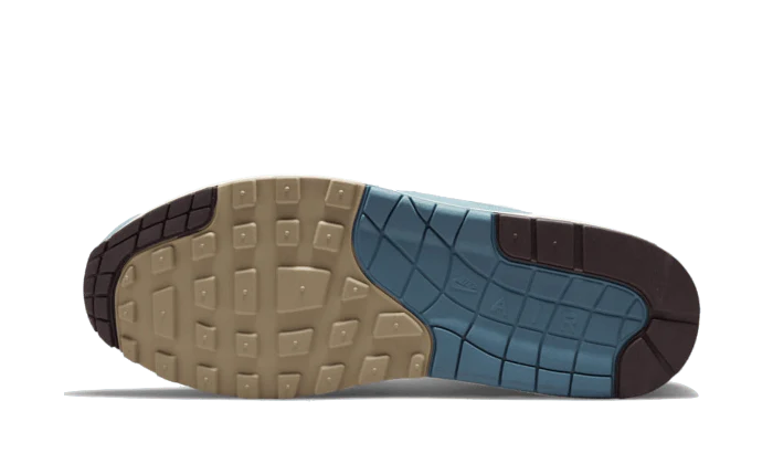 Buty Yeezy Air Max 1 Patta Noise Aqua (Special Box + Bracelet) - widok z przodu - Rozmiary EU