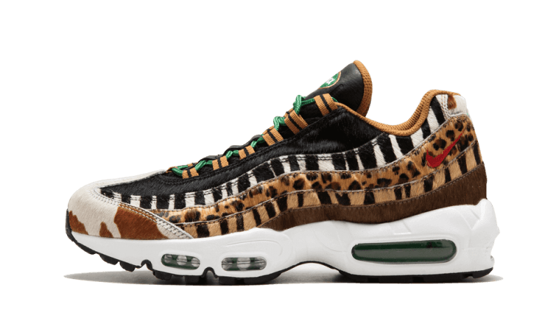 Nike Air Max 95 Atmos Animal Pack (2018) czarny-czerwony - widok główny z boku | Saturaise.com