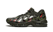 Nike Air Max 96 Dark Army Supreme czarny-biały - widok główny z boku | Saturaise.com