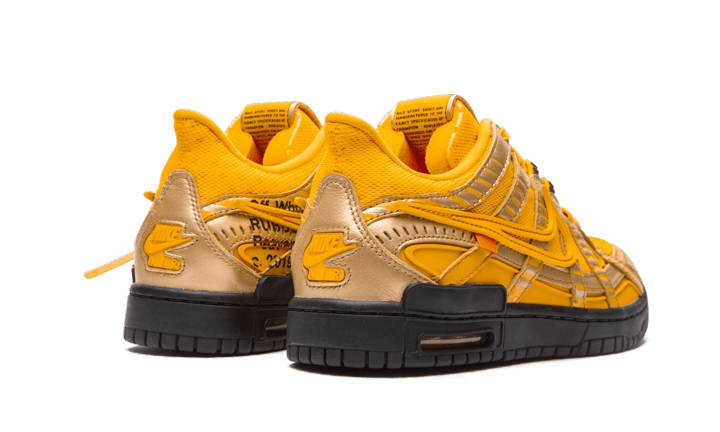 Buty Off White Air Rubber Dunk Off-White University Gold - widok z przodu - Rozmiary EU