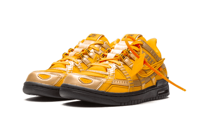 Kup oryginalne Air Rubber Dunk Off-White University Gold - widok z drugiego boku - Sneakersy