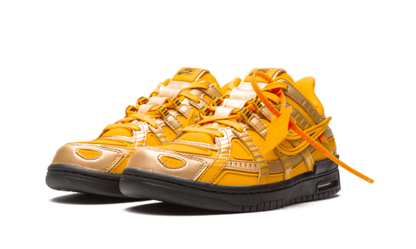 Air Rubber Dunk Off-White University Gold - Kup oryginalne Air Rubber Dunk Off-White University Gold - widok z drugiego boku - Sneakersy