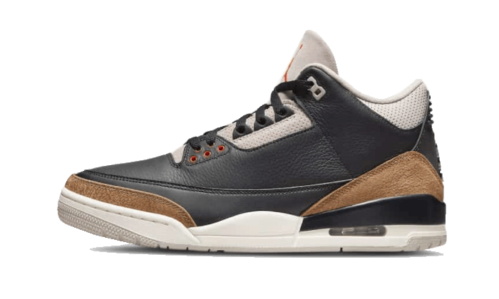 Air Jordan Air Jordan 3 Retro Desert Elephant czarny-biały - widok główny z boku | Saturaise.com