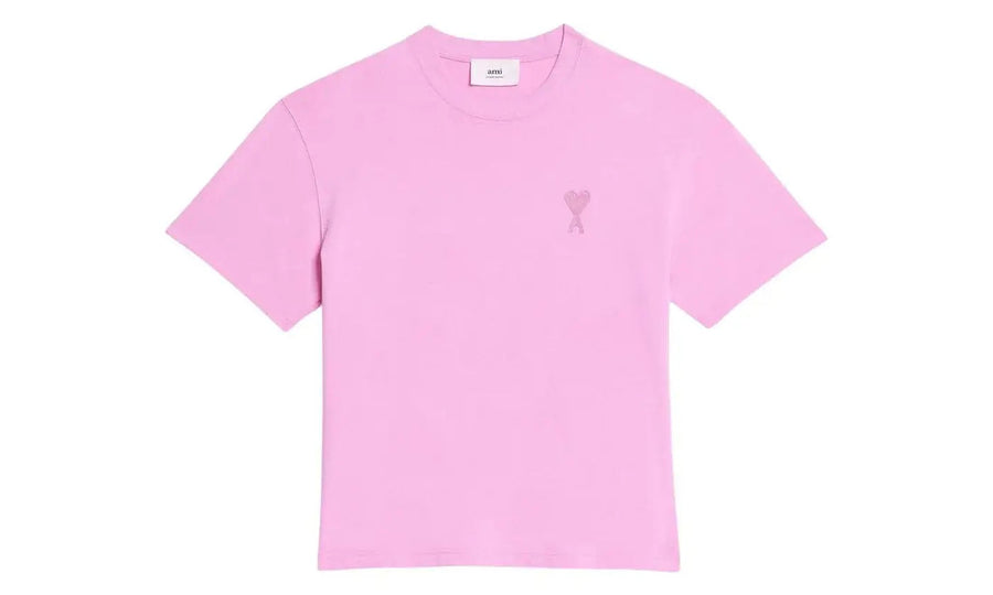 Ami Paris Ami Paris Ami De Coeur Tonal Boxy Fit T-Shirt Candy Pink różowy - widok główny z boku | Saturaise.com