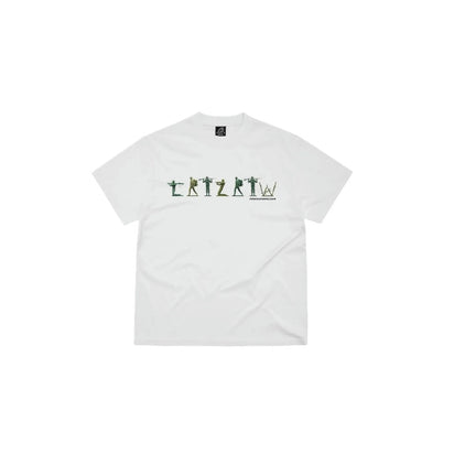 Corteiz Corteiz Army Alphabet Tee White biały-czerwony - widok główny z boku | Saturaise.com