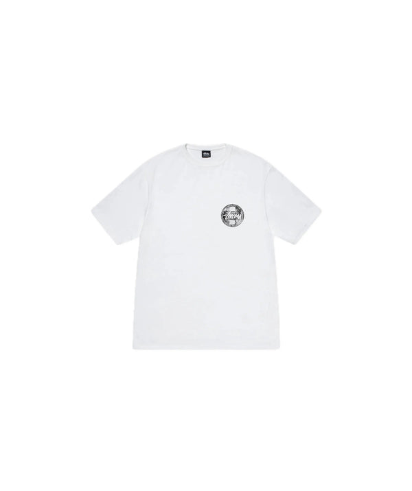 Stussy Dot Stamp Tee White - Stussy Dot Stamp Tee White - widok z drugiego boku - Premium Quality