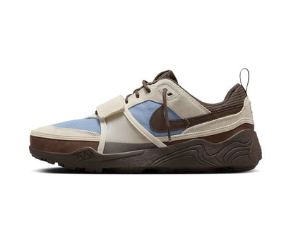 Air Jordan Air Jordan Nike Zoom Field Jaxx Travis Scott Leche Blue brązowo-biały - widok główny z boku | Saturaise.com