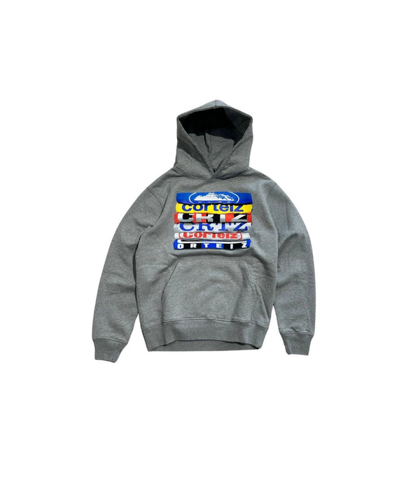 Corteiz Stacks Hoodie Grey