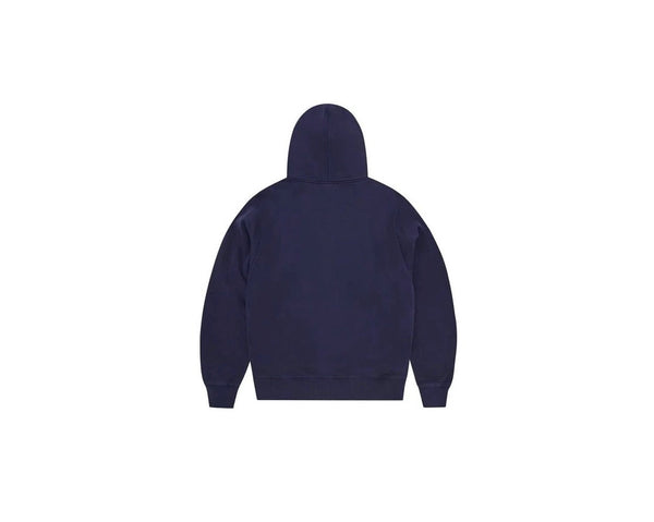 Corteiz Thick Stitch Logo Print Zip Hoodie Navy - Corteiz Thick Stitch Logo Print Zip Hoodie Navy - widok z drugiego boku - Premium Quality