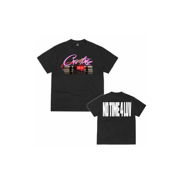 Corteiz No Time 4 Luv Tee Black
