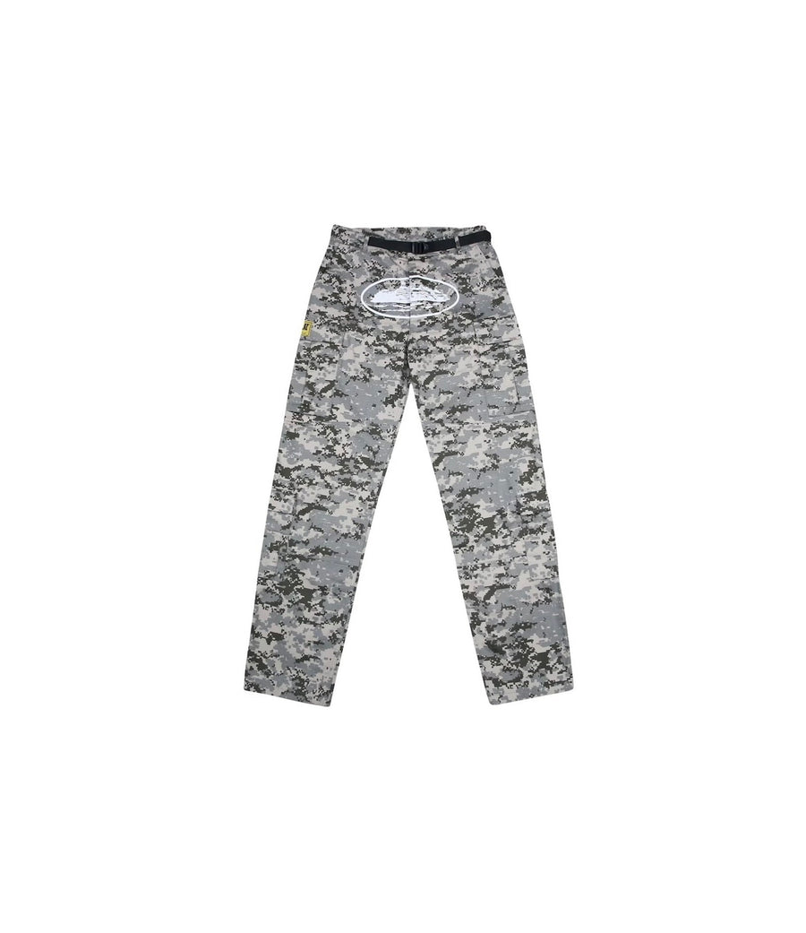 Bape Corteiz Guerillaz Cargos Digital Camo - widok główny z boku - Streetwear