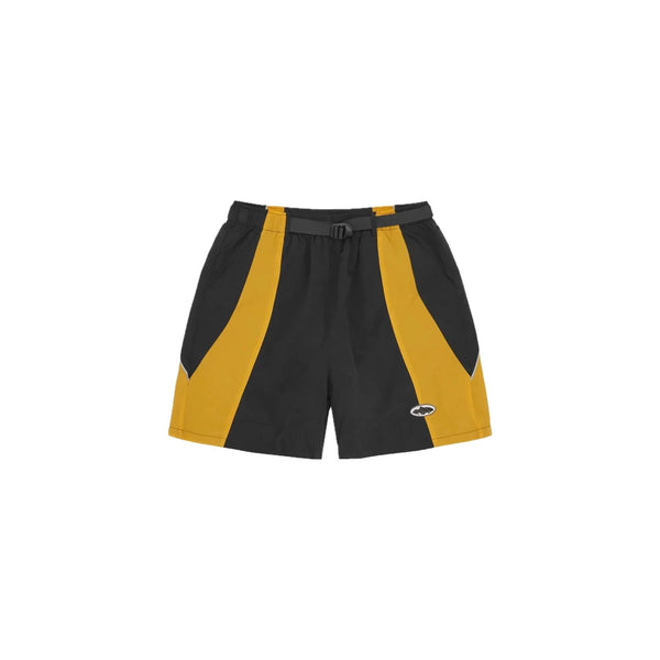 Corteiz Spring Shorts Black Yellow