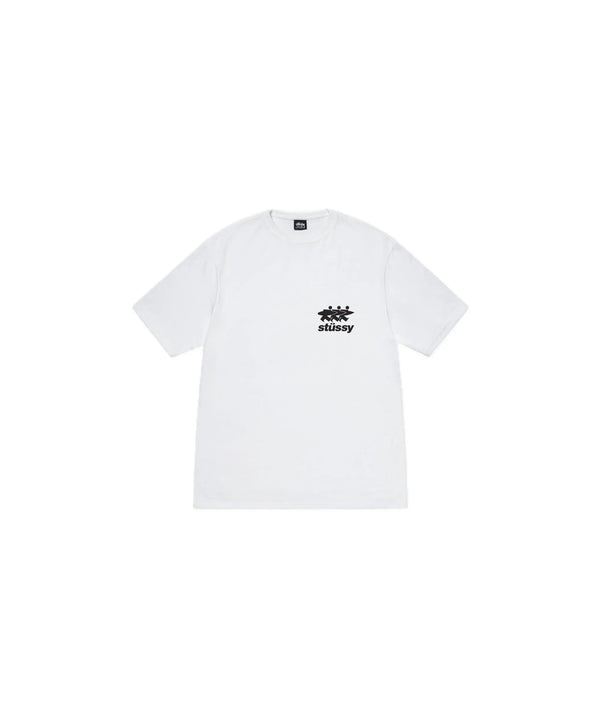 Stussy Surfwalk Tee White - Stussy Surfwalk Tee White - widok z drugiego boku - Premium Quality