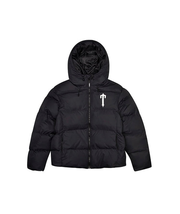 Trapstar Irongate Hooded Puffer Jacket Black - Trapstar Irongate Hooded Puffer Jacket Black - widok z drugiego boku - Premium Quality