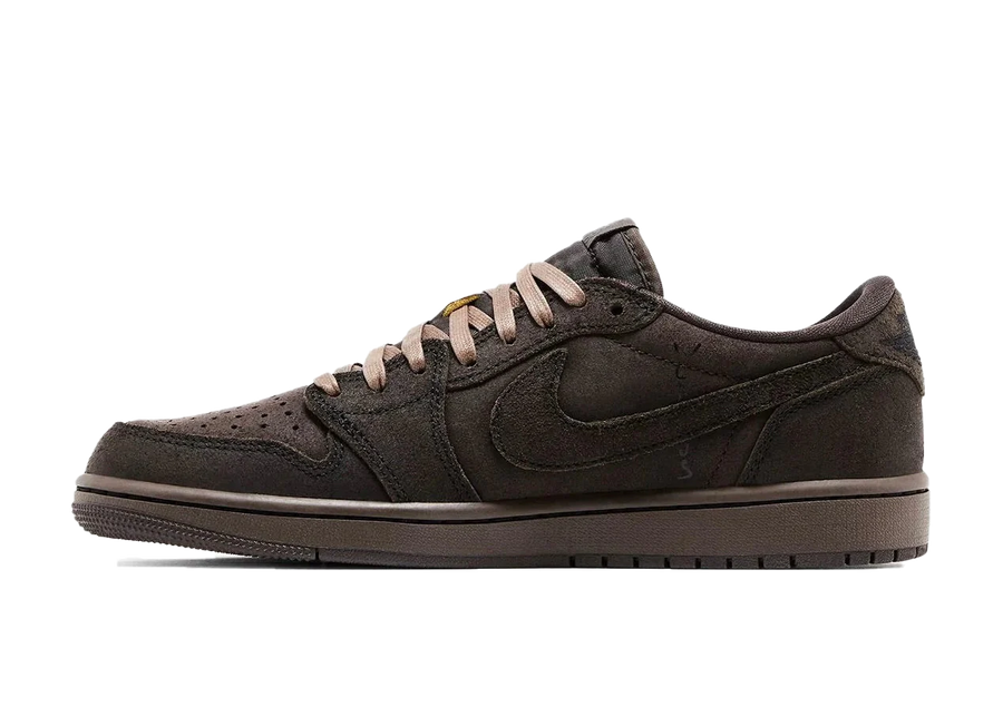 100% Oryginalne Air Jordan 1 Retro Low OG SP Travis Scott Velvet Brown - widok z tyłu - 2025.00 PLN