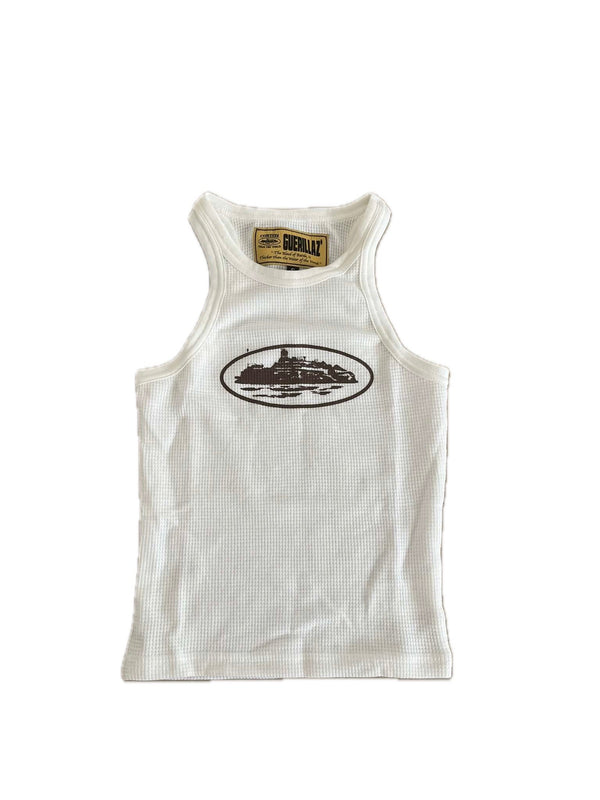 Corteiz Womens Alcatraz Tank Top White/Black