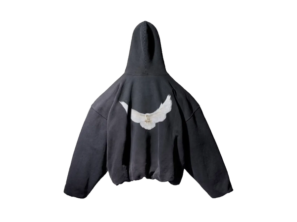 Yeezy Gap Engineered by Balenciaga Dove Hoodie Washed Black Los Angeles Archives - Kup oryginalne Yeezy Gap Engineered by Balenciaga Dove Hoodie Washed Black Los Angeles Archives - widok z drugiego boku - Sne