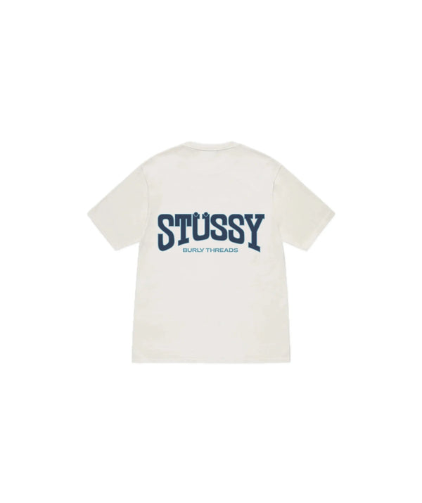 Stussy Burly Threads Tee Pigment Dyed Natural - Stussy Burly Threads Tee Pigment Dyed Natural - widok z drugiego boku - Premium Quality