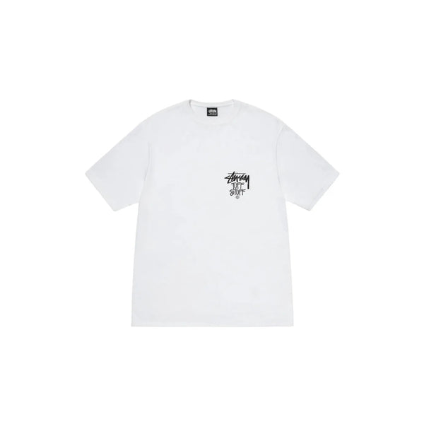 Stussy Tuff Stuff Tee White - Stussy Tuff Stuff Tee White - widok z drugiego boku - Premium Quality