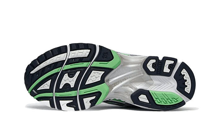 100% Oryginalne Gel-Kayano 14 Bright Lime Midnight - widok z tyłu - 3175.00 PLN