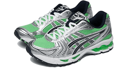 Kup oryginalne Gel-Kayano 14 Bright Lime Midnight - widok z drugiego boku - Sneakersy