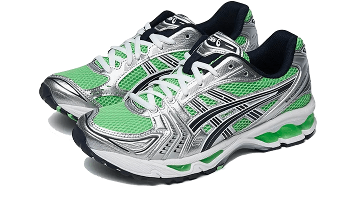 Kup oryginalne Gel-Kayano 14 Bright Lime Midnight - widok z drugiego boku - Sneakersy