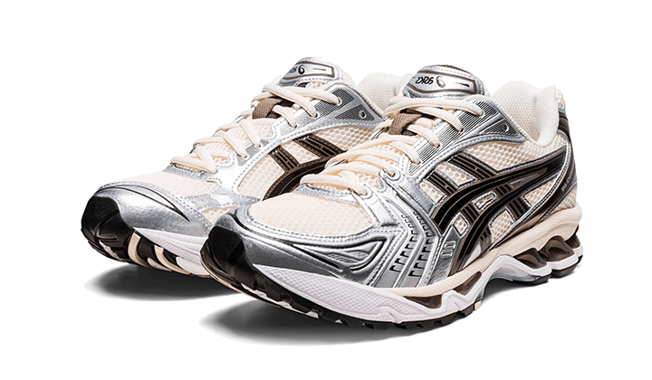 Kup oryginalne Gel-Kayano 14 Cream Black Metallic Plum - widok z drugiego boku - Sneakersy