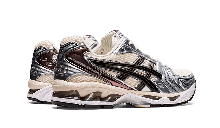 Buty Asics Gel-Kayano 14 Cream Black Metallic Plum - widok z przodu - Rozmiary EU
