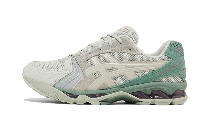 Asics Gel-Kayano 14 Light Sage czerwony - widok główny z boku | Saturaise.com