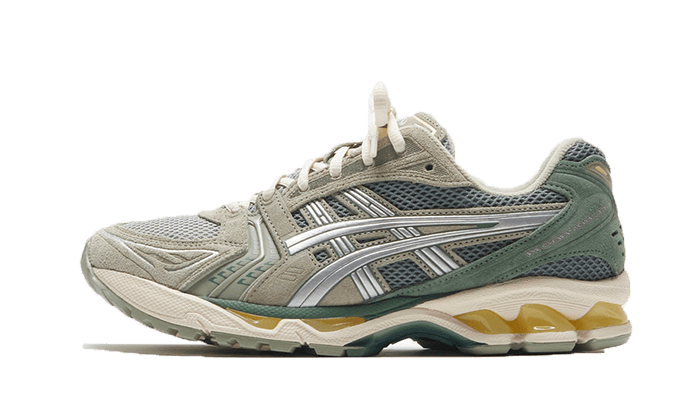 Asics Gel-Kayano 14 Olive Grey zielony-szary - widok główny z boku | Saturaise.com