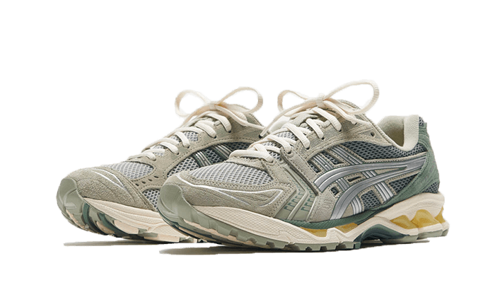 Kup oryginalne Gel-Kayano 14 Olive Grey - widok z drugiego boku - Sneakersy