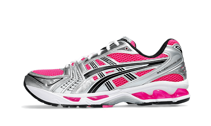 Asics Gel-Kayano 14 Pink Glo czarny-różowy - widok główny z boku | Saturaise.com