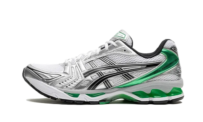 Asics Gel Kayano 14 White Malachite Green biały-zielony - widok główny z boku | Saturaise.com