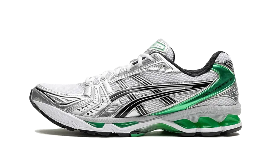 Asics Gel Kayano 14 White Malachite Green biały-zielony - widok główny z boku | Saturaise.com