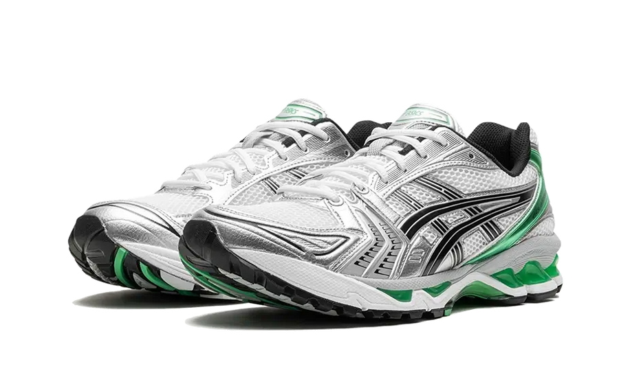 Kup oryginalne Gel Kayano 14 White Malachite Green - widok z drugiego boku - Sneakersy