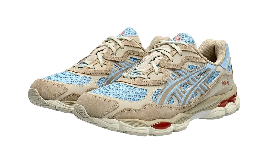 Kup oryginalne Gel-NYC Harbor Blue Wood Crepe - widok z drugiego boku - Sneakersy
