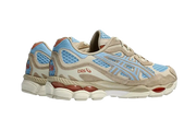 Buty Asics Gel-NYC Harbor Blue Wood Crepe - widok z przodu - Rozmiary EU