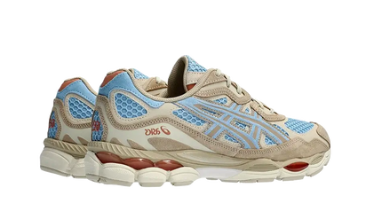 Buty Asics Gel-NYC Harbor Blue Wood Crepe - widok z przodu - Rozmiary EU