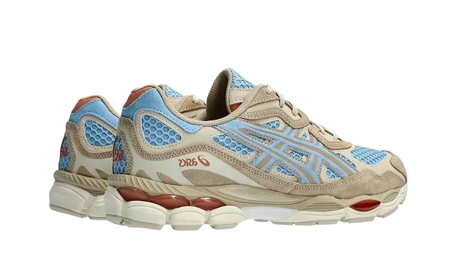 Buty Asics Gel-NYC Harbor Blue Wood Crepe - widok z przodu - Rozmiary EU