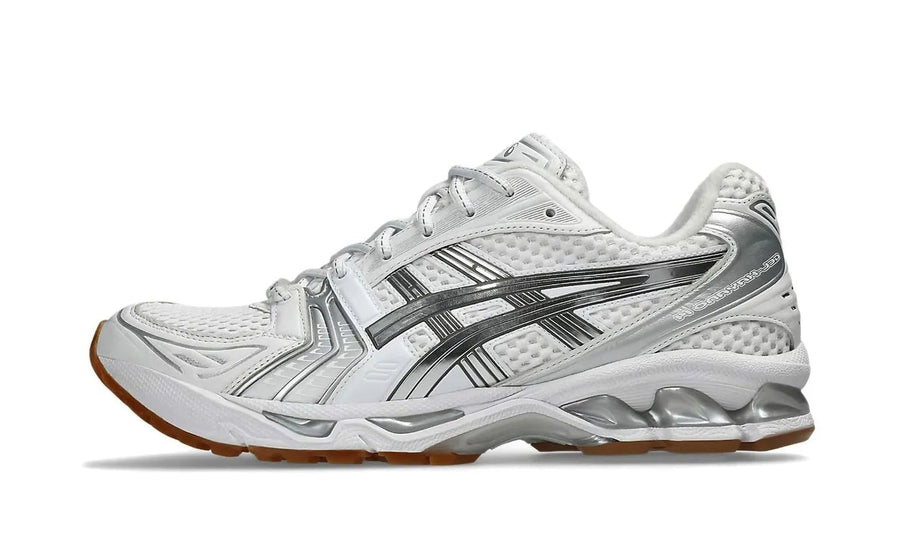 Nike Asics Gel-Kayano 14 A.P.C. White Pure Silver biały-srebrny - widok główny z boku | Saturaise.com