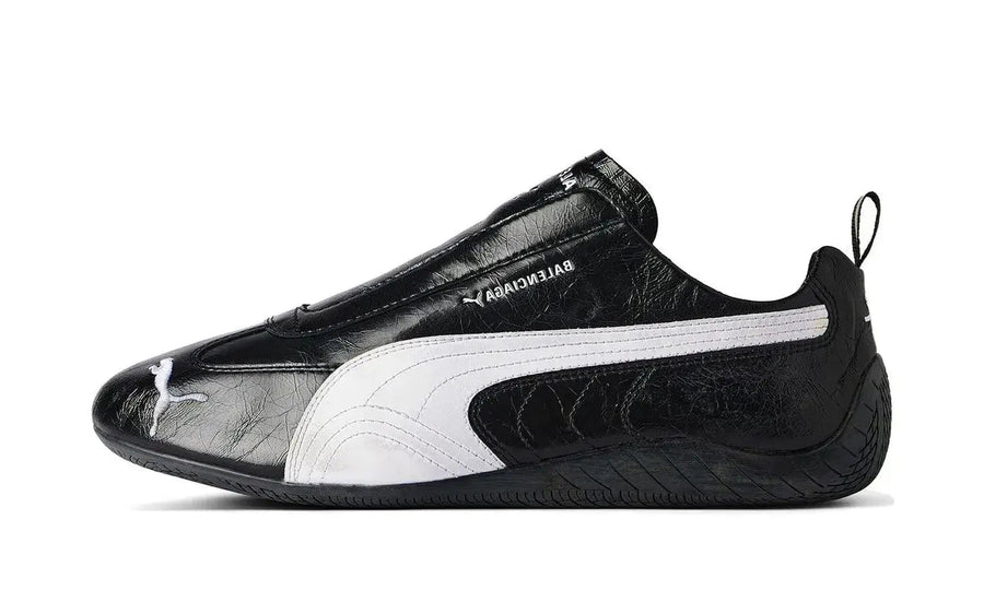 Balenciaga Balenciaga x Puma Speedcat Leather Black White czarny-biały - widok główny z boku | Saturaise.com