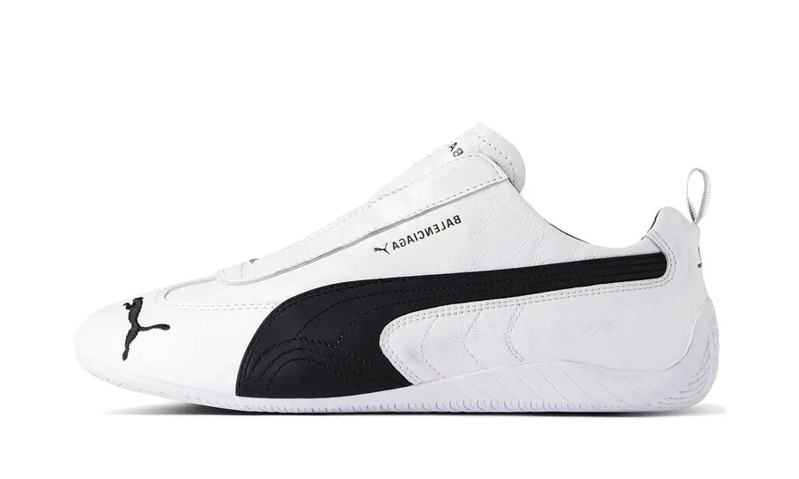 Balenciaga Balenciaga x Puma Speedcat Leather White Black czarny-biały - widok główny z boku | Saturaise.com