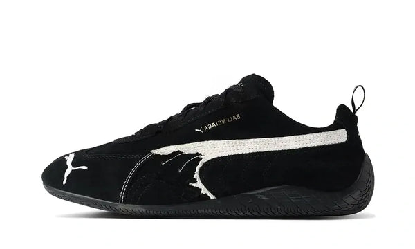 Balenciaga x Puma Speedcat Suede Distressed Black White