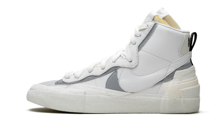 Nike Blazer Mid Sacai White Grey multi-color - widok główny z boku | Saturaise.com