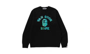 Bluza bez kaptura crewneck BAPE x Van Gogh Museum College Black Blue